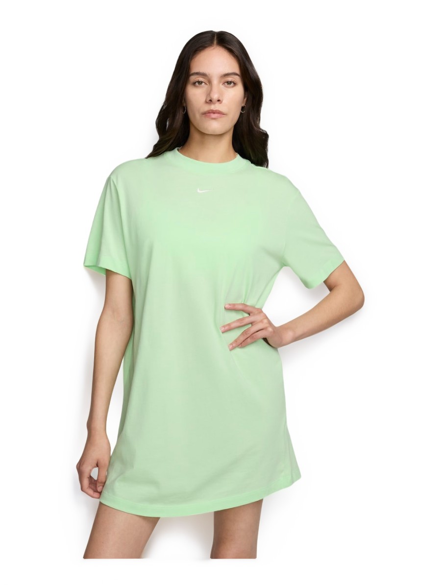 Платье женское Nike W Nsw Essntl Ss Dress Tshrt зеленое S 6449₽