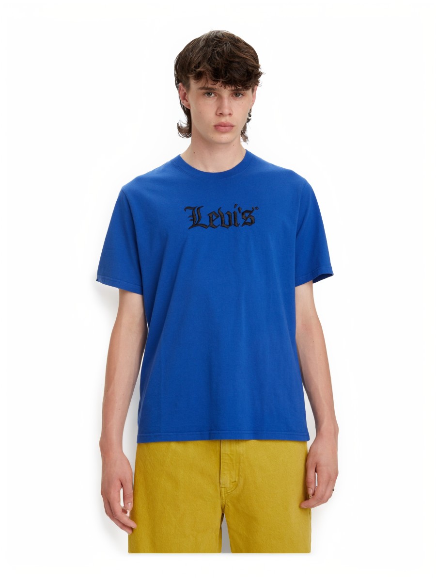 

Футболка мужская LEVIS Men Relaxed Fit Graphic Tee синяя XL, Синий, Men Relaxed Fit Graphic Tee