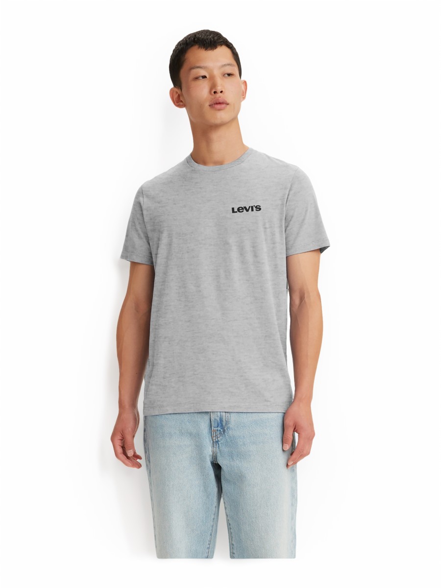 

Футболка мужская LEVIS Men Graphic Crewneck Tee серая XS, Серый, Men Graphic Crewneck Tee