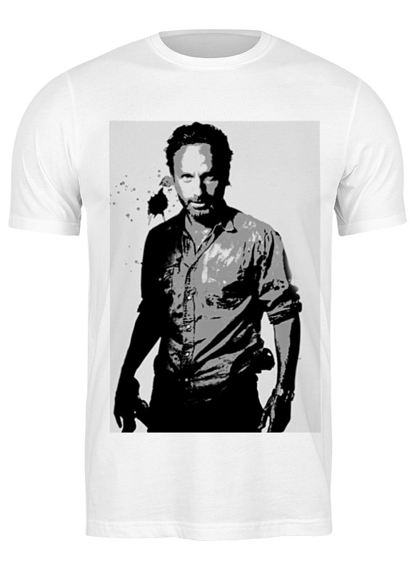 

Футболка мужская Printio The walking dead rick белая 3XL, Белый, The walking dead rick