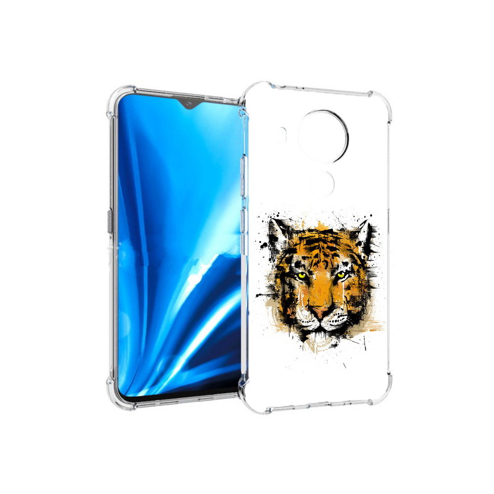 

Чехол MyPads Tocco для Nokia 5.4 тигруля (PT156621.100.643), Прозрачный, Tocco