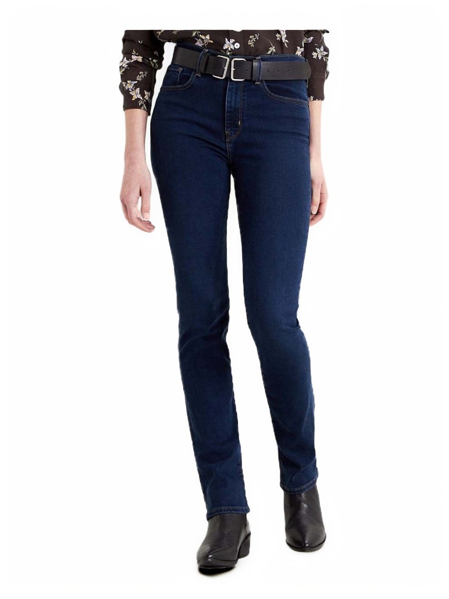 

Джинсы женские LEVIS Women 724 High Rise Straight Jeans синие 24/28, Синий, Women 724 High Rise Straight Jeans
