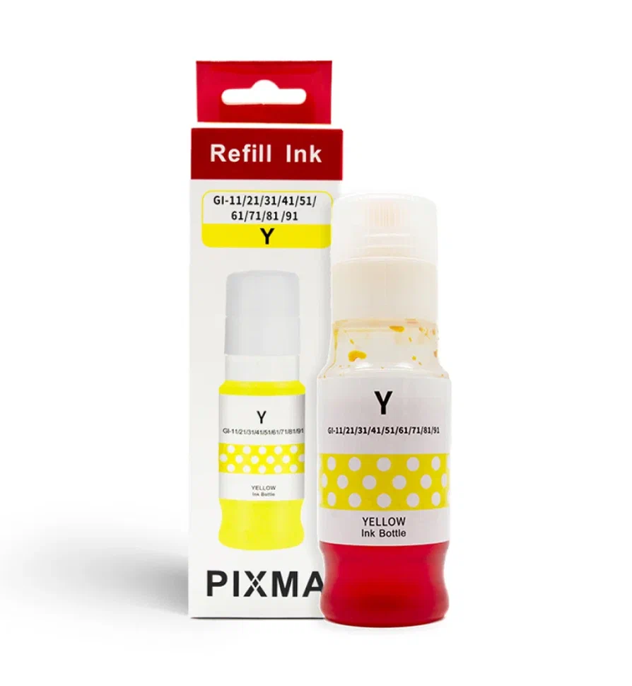 

Чернила для струйного принтера Inkmaster GI-41 Y (PIXMA G1420/G2420) желтый, совместимый, GI-41 Y
