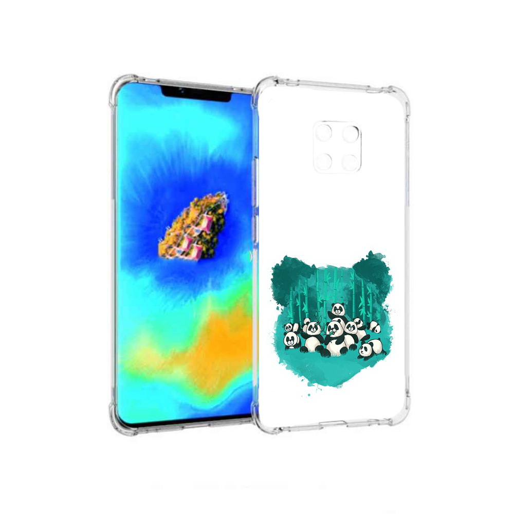 

Чехол MyPads нарисованные панды для Huawei Mate 20 Pro, Прозрачный, Tocco