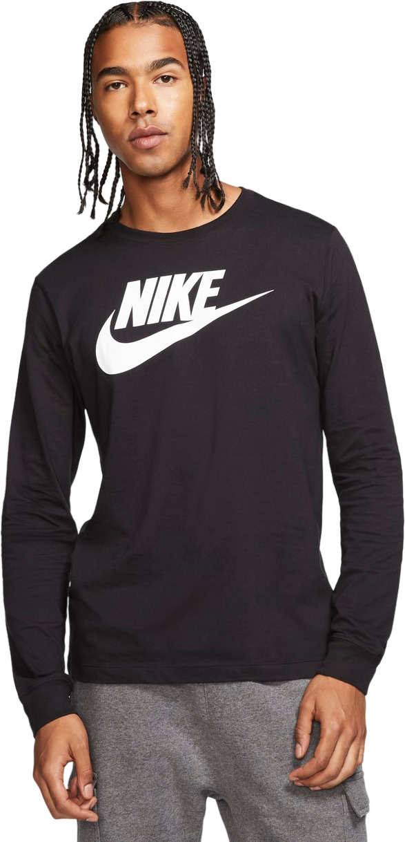 

Лонгслив мужской Nike M NSW LS TEE ICON FUTURA черный L, M NSW LS TEE ICON FUTURA