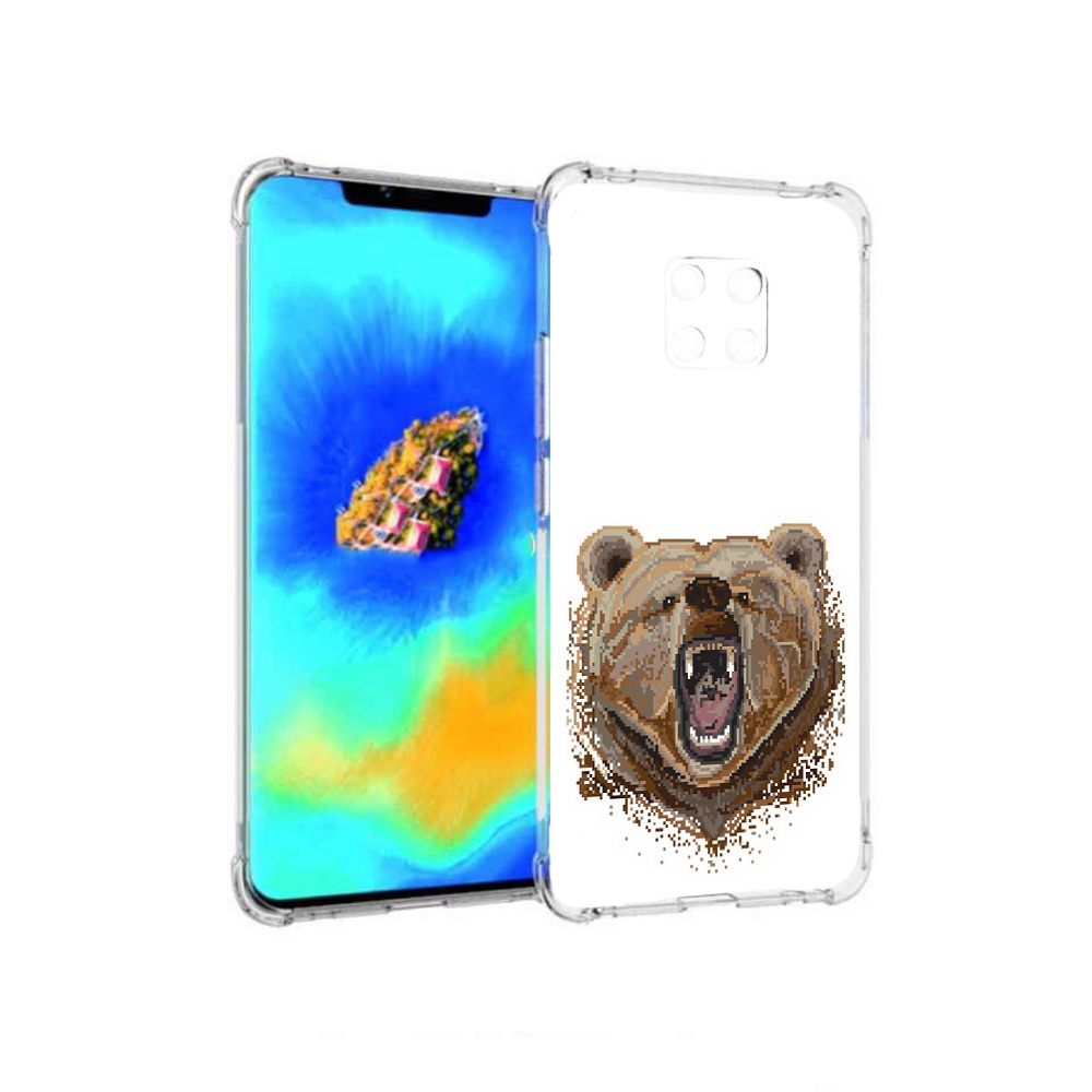 

Чехол MyPads пиксельный медведь для Huawei Mate 20 Pro, Прозрачный, Tocco