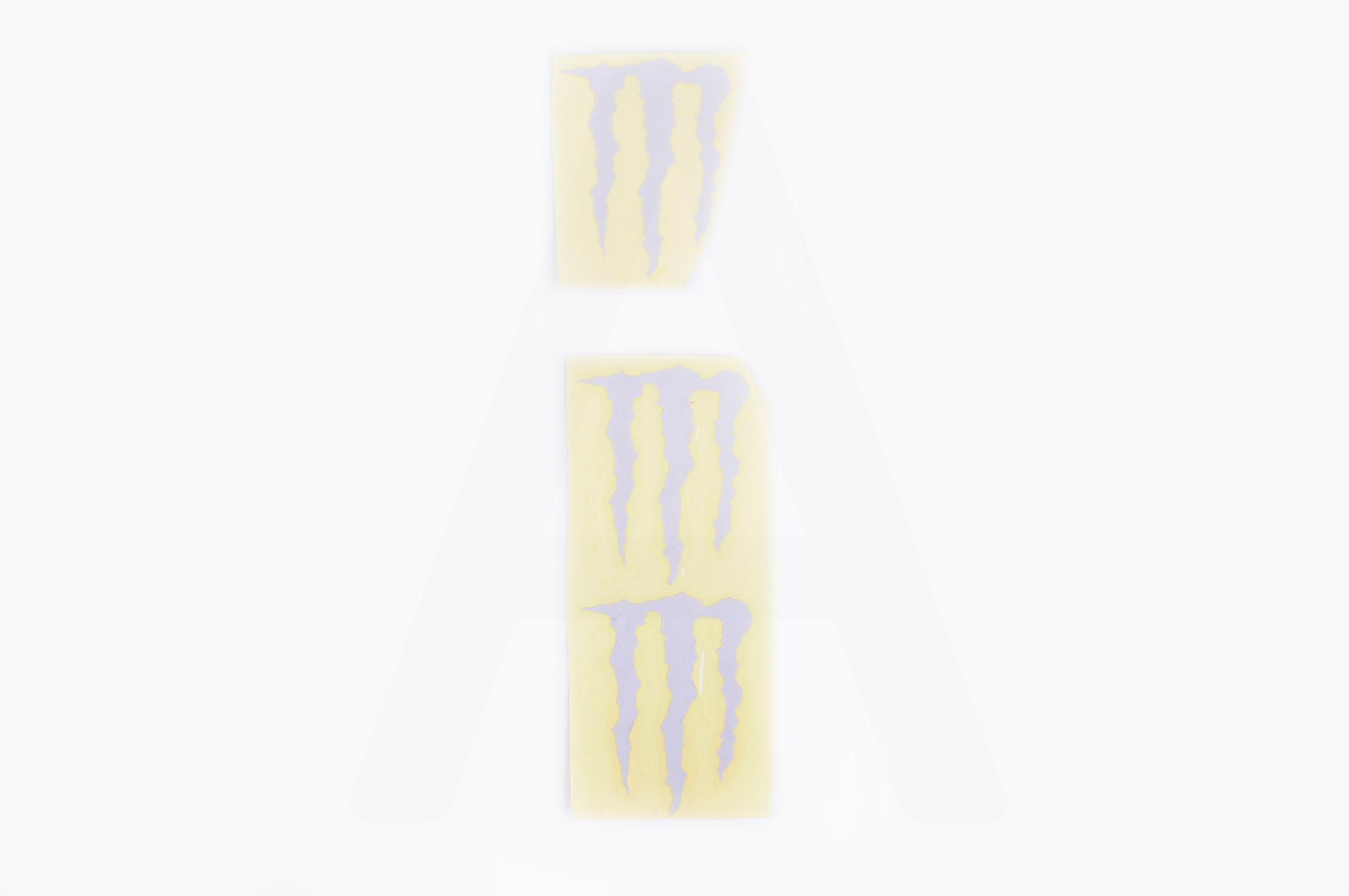 

Наклейка логотип MONSTER ENERGY (5x6см, 3шт, серебристая) (#HTC10103)