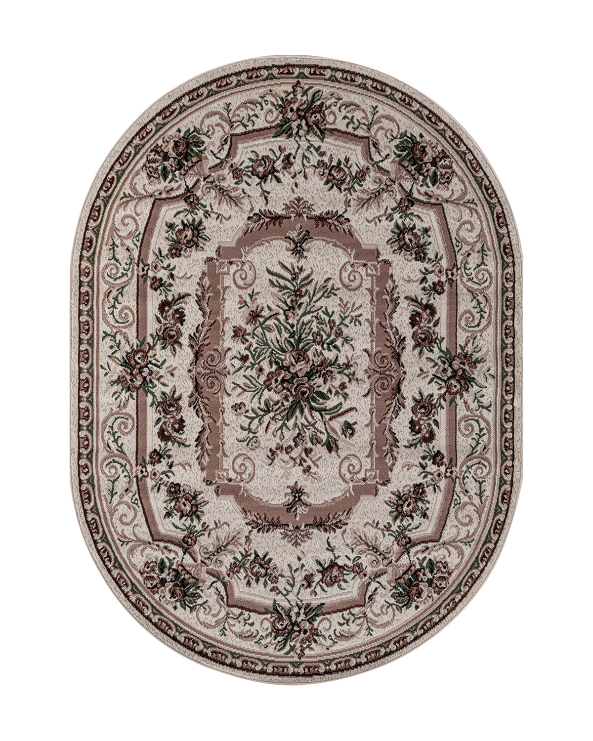 

Ковер Kitroom Plus Yucatan 200x400 овальный кремовый 5439