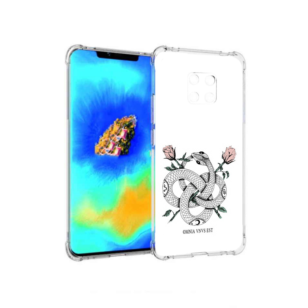 

Чехол MyPads нарисованная змея абстракция для Huawei Mate 20 Pro, Прозрачный, Tocco