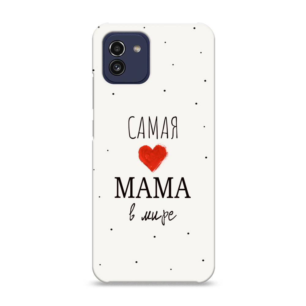 

Пластиковый чехол "Самая любимая мама" на Samsung Galaxy A03, 2104920-5