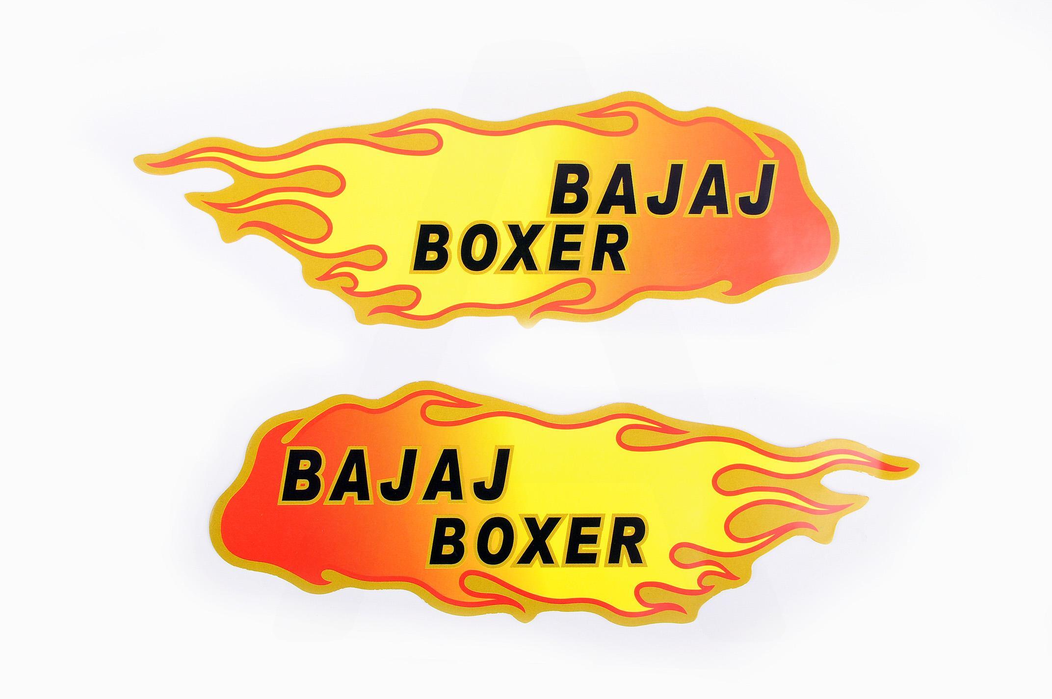 Наклейка декор, пламя BAJAJ BOXER (19x5см) (#0332D)