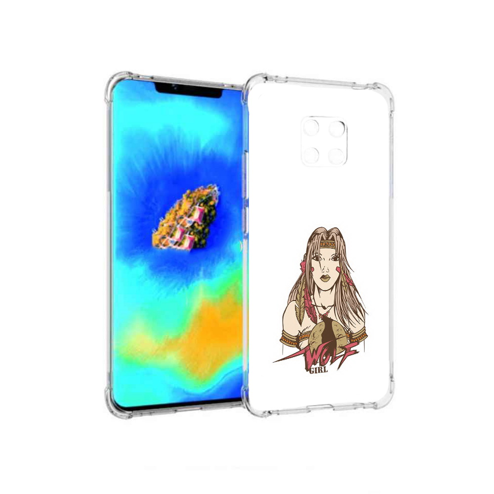 

Чехол MyPads девушка волк для Huawei Mate 20 Pro, Прозрачный, Tocco