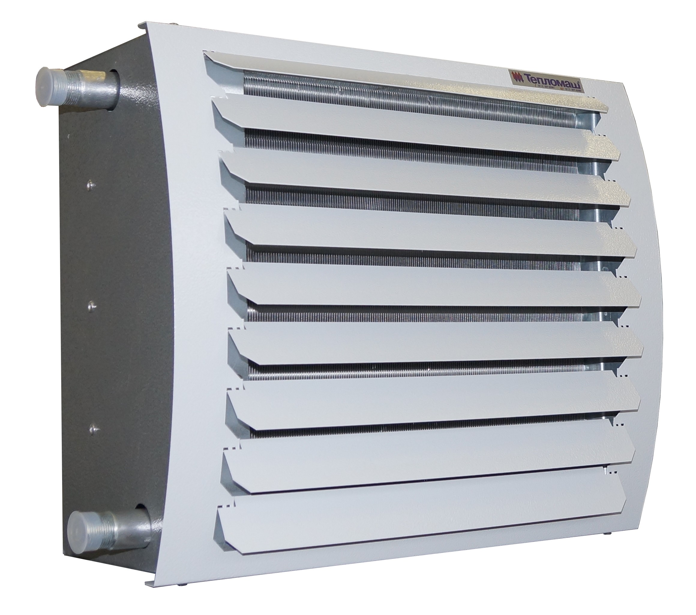 Тепловентилятор водяной Тепломаш КЭВ-32М3,5W2 серый с оранжевыми элементами 16,1 кВт тепловентилятор тепломаш