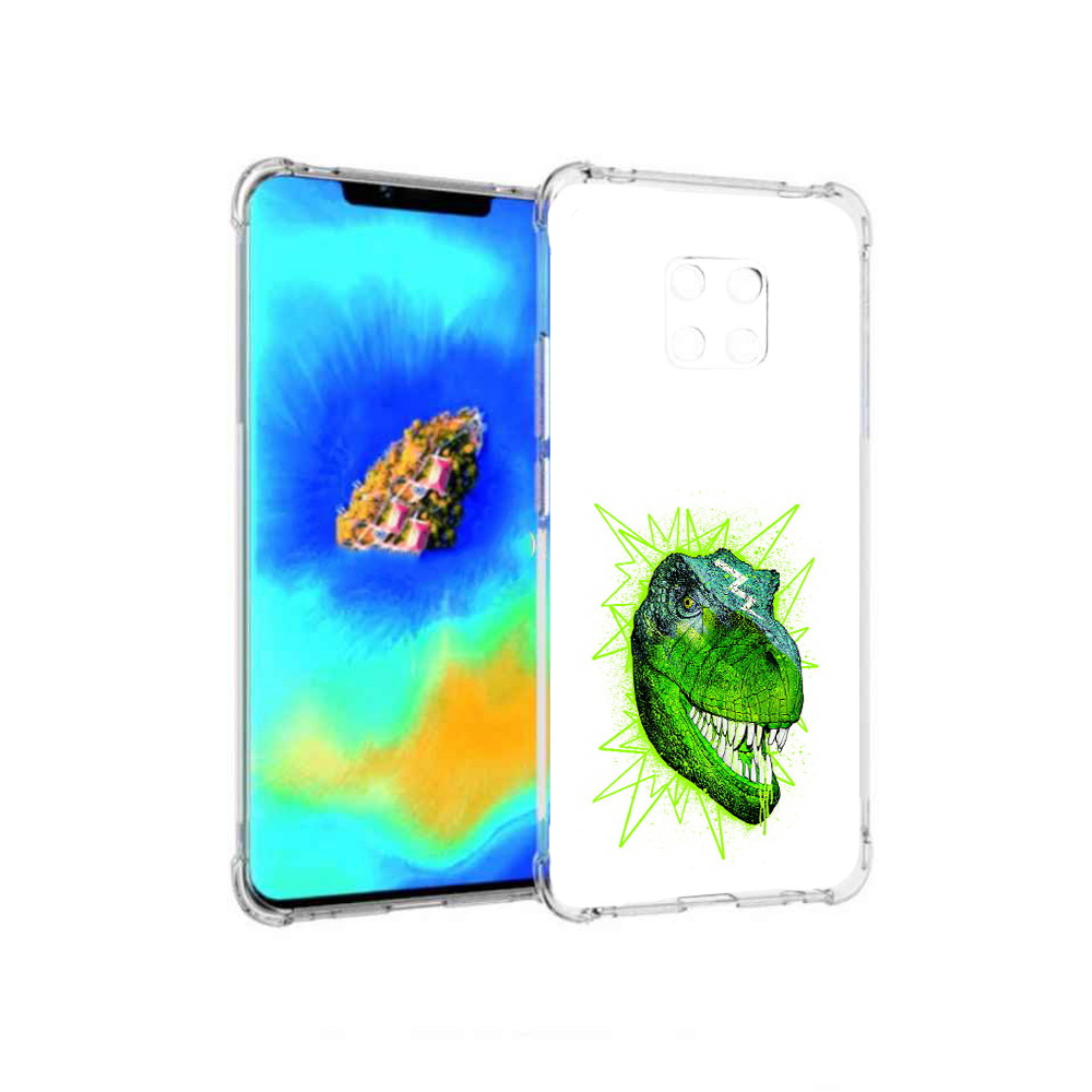 

Чехол MyPads зеленый динозавр для Huawei Mate 20 Pro, Прозрачный, Tocco