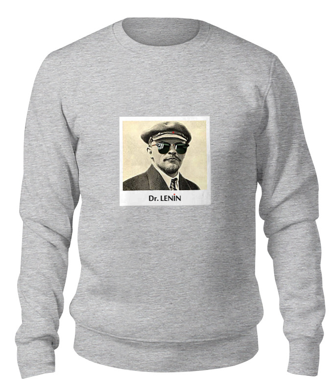 

Свитшот унисекс Printio Dr. lenin серый S, Dr. lenin
