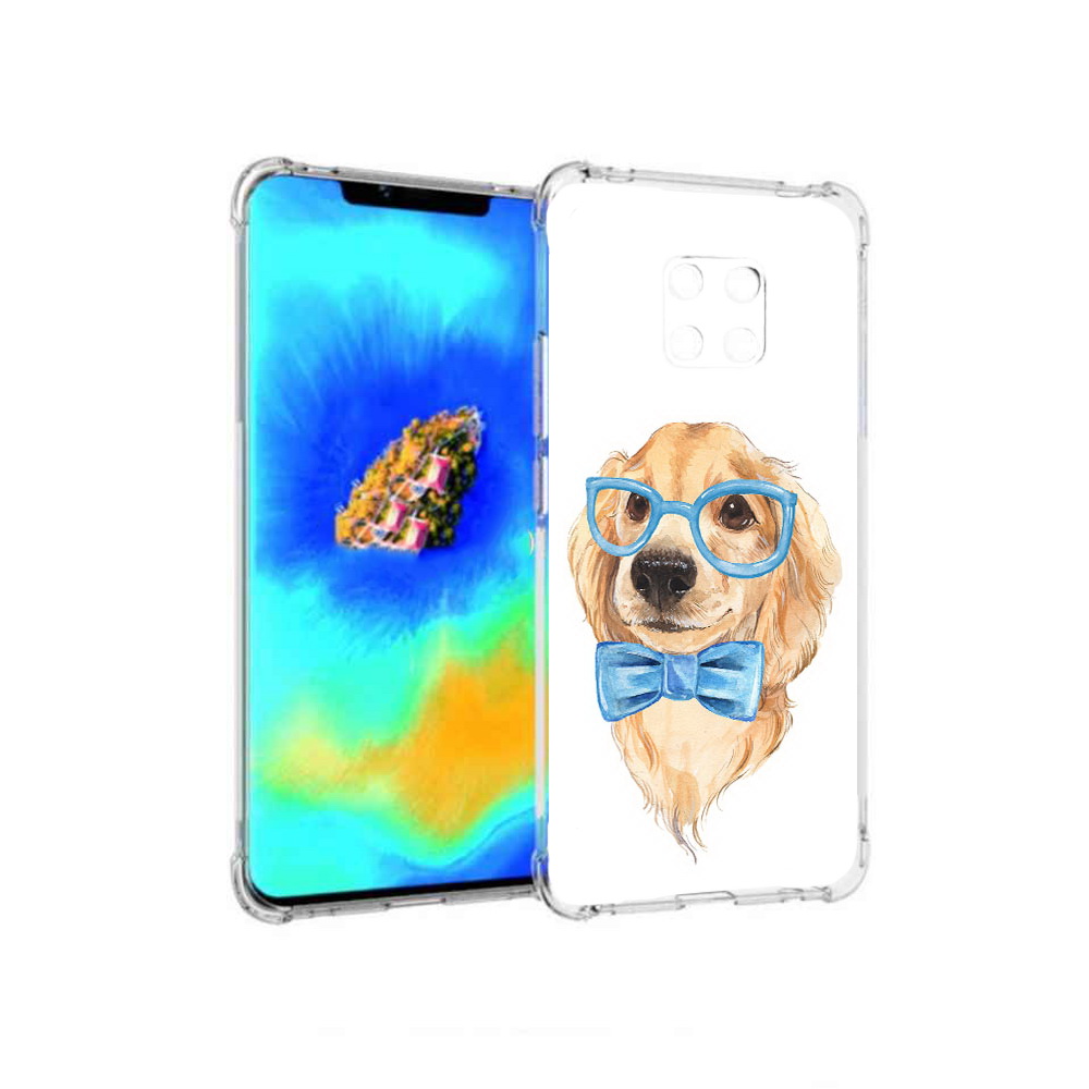 

Чехол MyPads Собака интеллигент для Huawei Mate 20 Pro, Прозрачный, Tocco