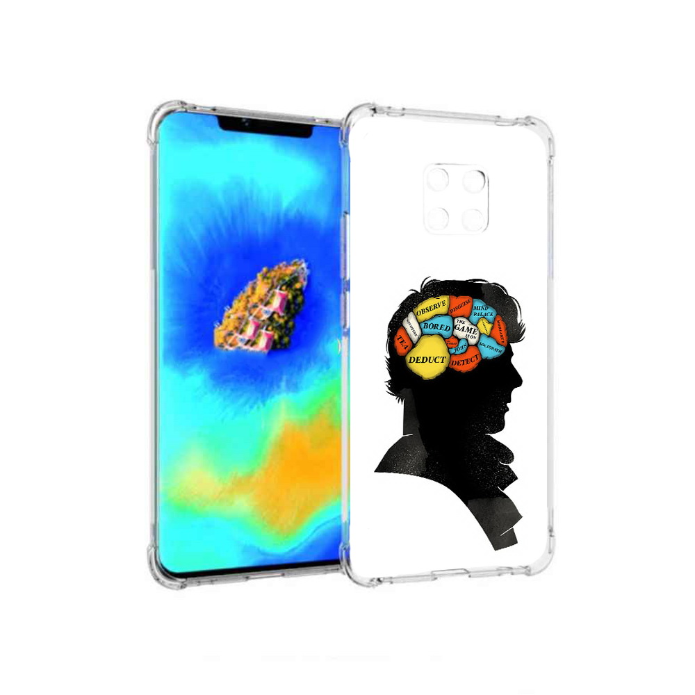 

Чехол MyPads темный рисунок для Huawei Mate 20 Pro, Прозрачный, Tocco