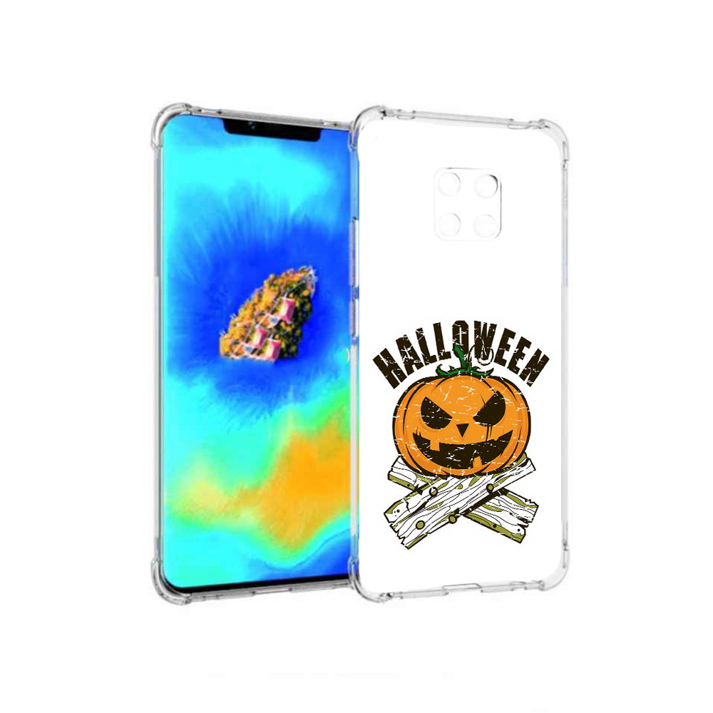 

Чехол MyPads Хэллоуин доски тыква для Huawei Mate 20 Pro, Прозрачный, Tocco