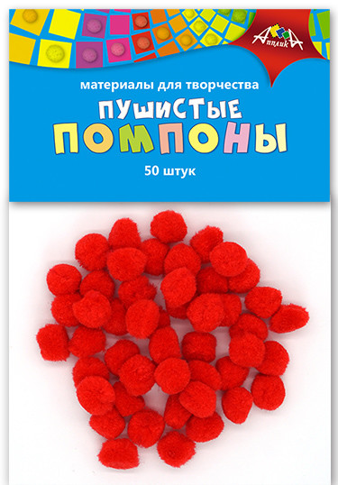 

Материалы для творчества SEW STAR Пушистые помпоны Красные, Красный