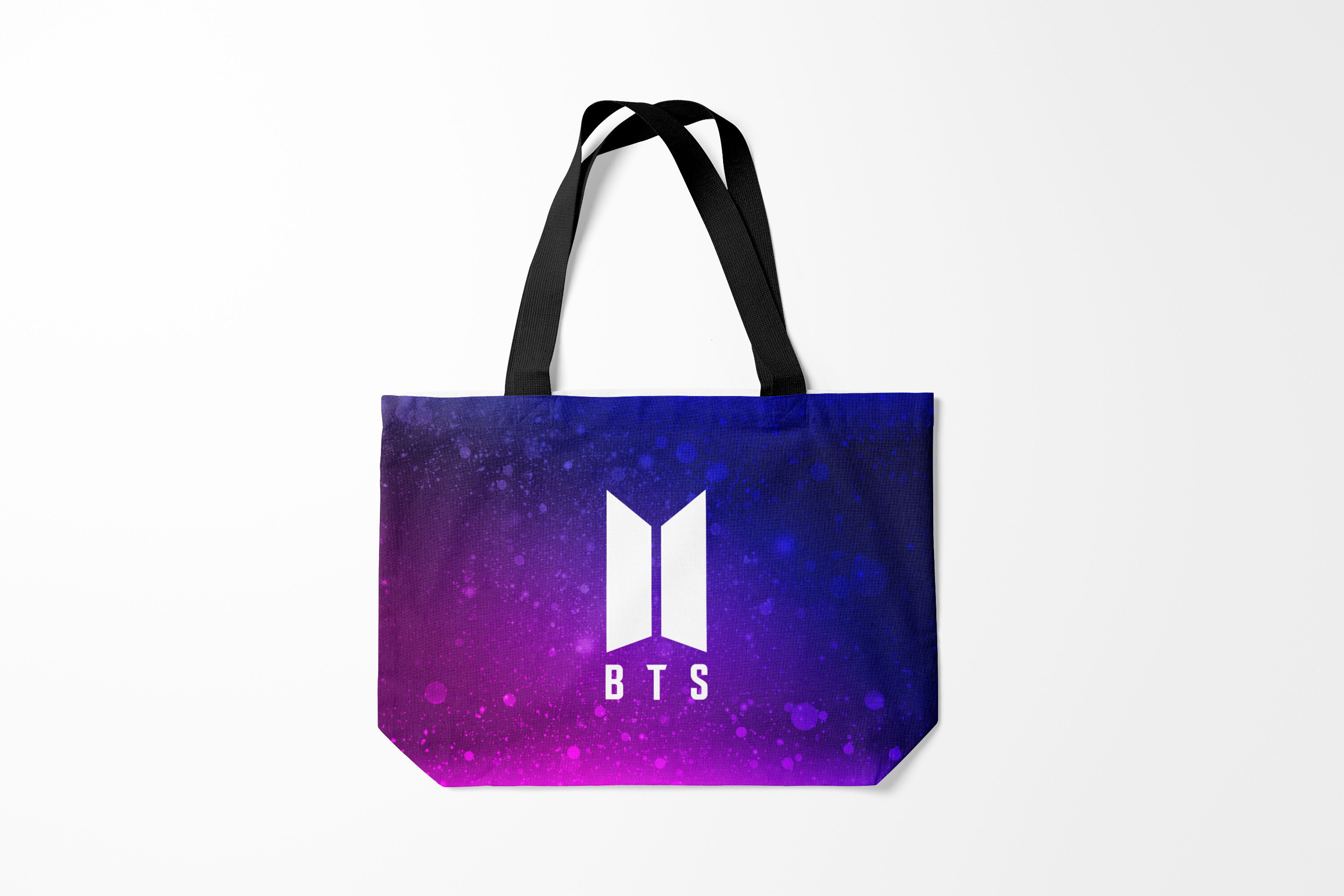 

Сумка шoппер унисекс Burnettie BTS Suga, черный; розовый, BTS Suga