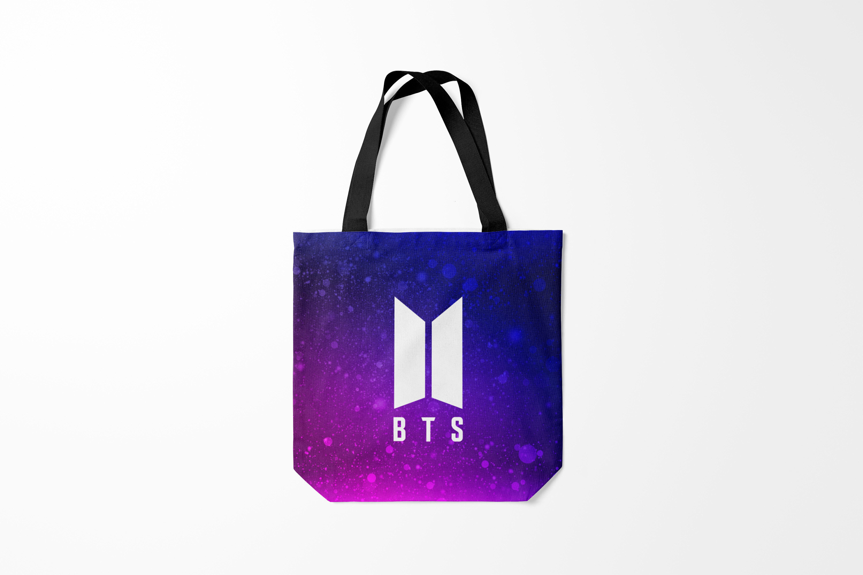 

Сумка шoппер унисекс Burnettie BTS Suga, черный; розовый, BTS Suga