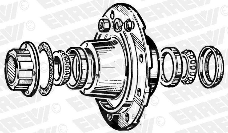 ERREVI Ступица колеса с интегрированным подшипником