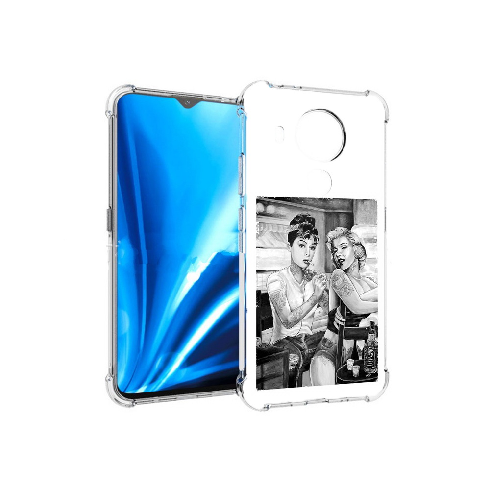 

Чехол MyPads Tocco для Nokia 5.4 тату мастер (PT156621.100.637), Прозрачный, Tocco