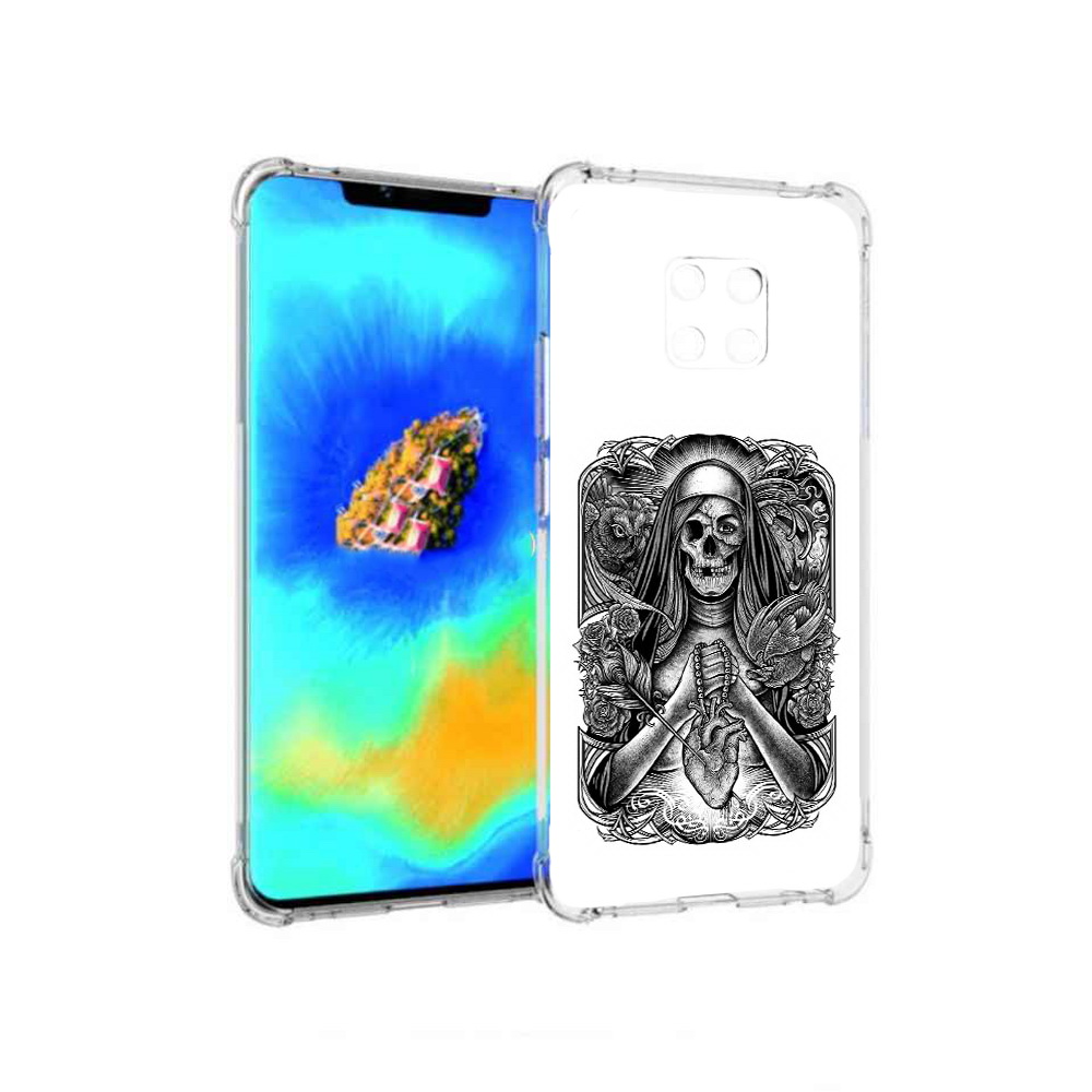 

Чехол MyPads скелет с сердцем для Huawei Mate 20 Pro, Прозрачный, Tocco