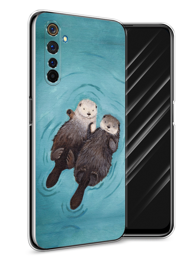 

Чехол Awog на Realme 6 Pro "Парочка бобров", Разноцветный, 252850-10
