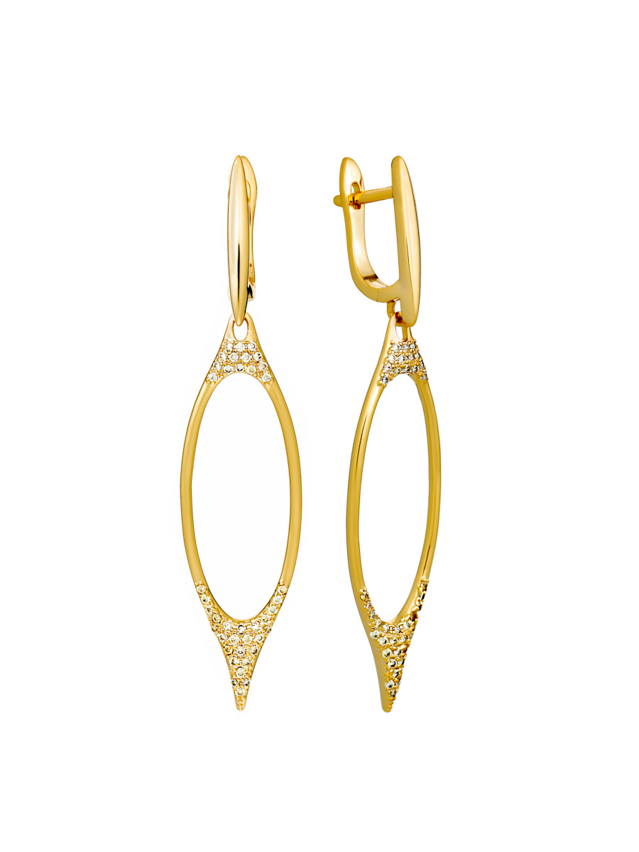 

Серьги подвески из серебра с фианитом Fresh Jewelry CZ-E2516-11-X-L-X-X-W, CZ-E2516-11-X-L-X-X-W
