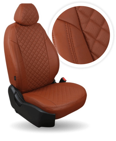 

Авточехлы Автопилот Hyundai Getz GLS с 2002-2011 Экокожа Ромб / Коричневый + Коричневый, Экокожа Ромб