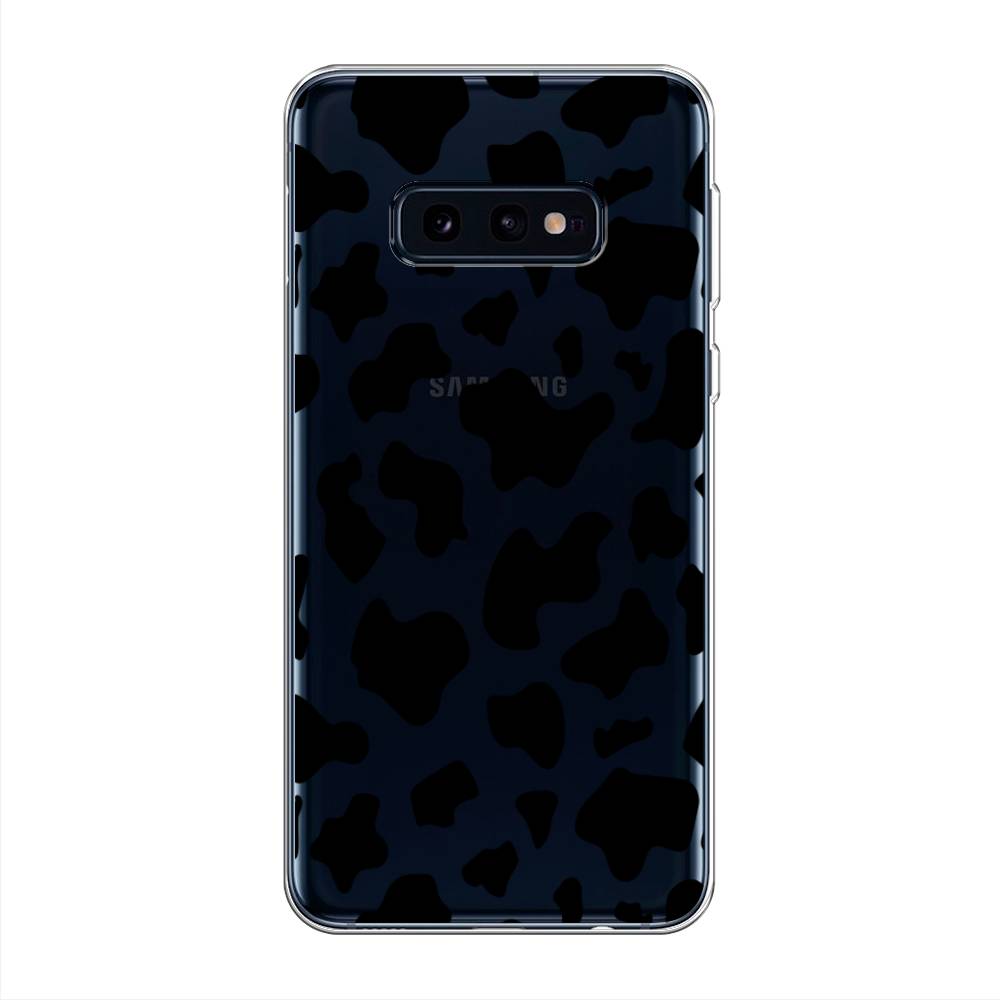 фото Силиконовый чехол "пятна коровы черные" на samsung galaxy s10e awog