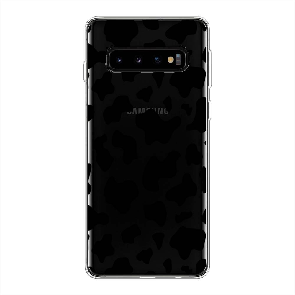 фото Силиконовый чехол "пятна коровы черные" на samsung galaxy s10 + awog