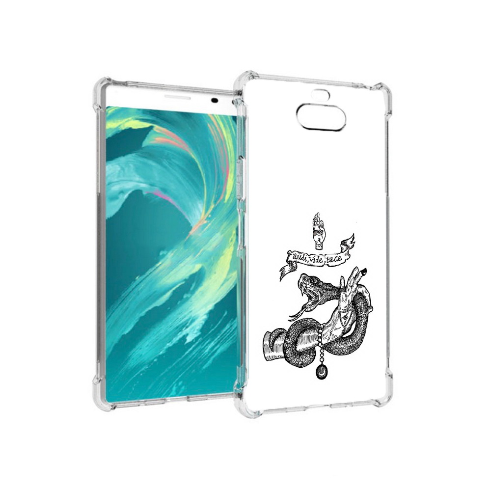 

Чехол MyPads Tocco для Sony 8 змея на руке рисунок (PT140835.236.366), Прозрачный, Tocco