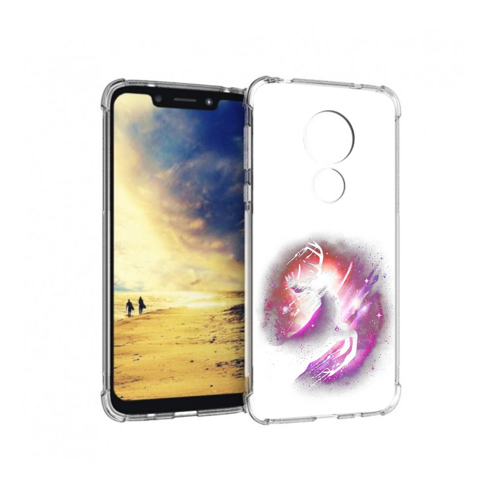 

Чехол MyPads Tocco для Motorola G7 Power звездный олень (PT227059.362.354), Прозрачный, Tocco