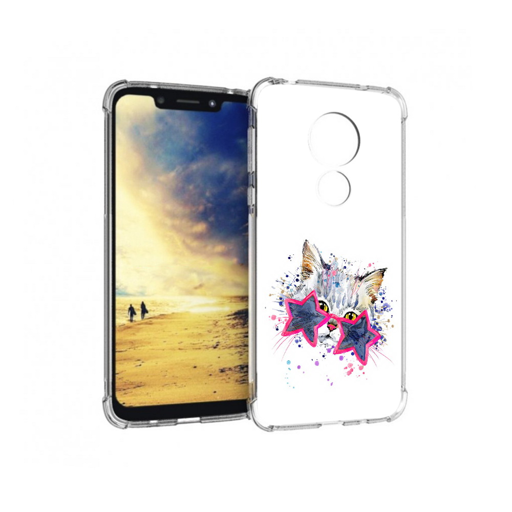

Чехол MyPads Tocco для Motorola G7 Power звездные очки (PT227059.362.353), Прозрачный, Tocco