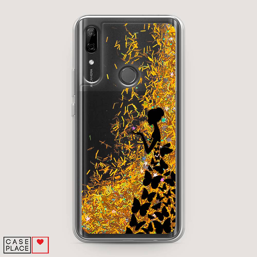 фото Чехол awog "дама в бабочках" для huawei p smart z