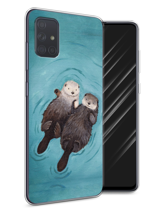 

Чехол Awog на Samsung Galaxy A71 "Парочка бобров", Разноцветный, 29050-10