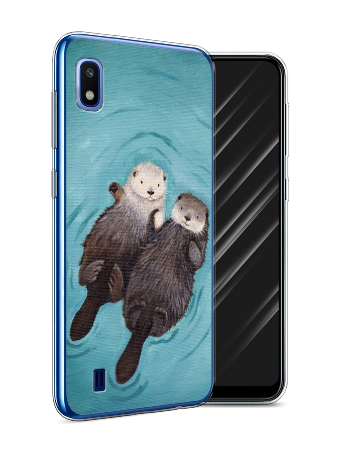 

Чехол Awog на Samsung Galaxy A10 "Парочка бобров", Разноцветный, 27950-10