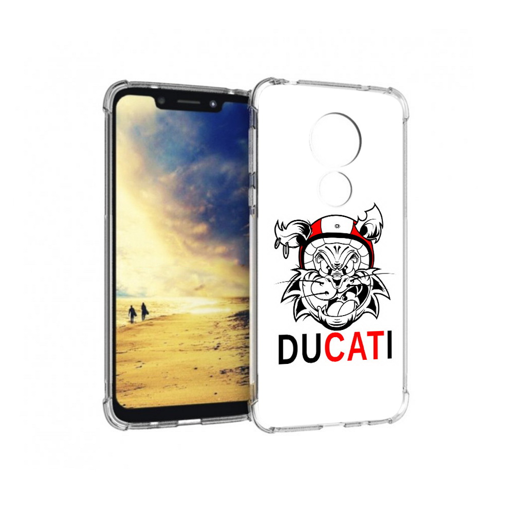 

Чехол MyPads Tocco для Motorola G7 Power дукати (PT227059.362.339), Прозрачный, Tocco