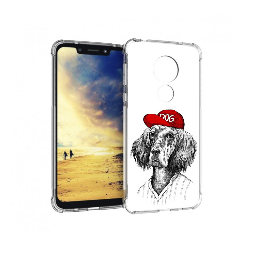 

Чехол MyPads Tocco для Motorola G7 Power дог (PT227059.362.333), Прозрачный, Tocco
