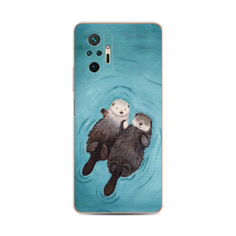 фото Чехол awog "парочка бобров" для xiaomi redmi note 10 pro