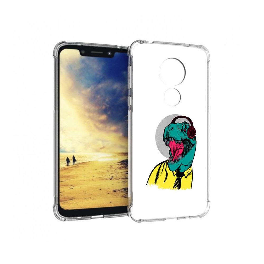 

Чехол MyPads Tocco для Motorola G7 Power дино (PT227059.362.326), Прозрачный, Tocco