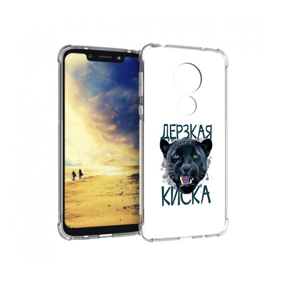 

Чехол MyPads Tocco для Motorola G7 Power дерзкая киска (PT227059.362.319), Прозрачный, Tocco