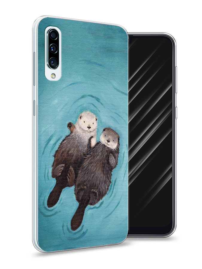 

Чехол Awog на Samsung Galaxy A50 "Парочка бобров", Разноцветный, 27750-10