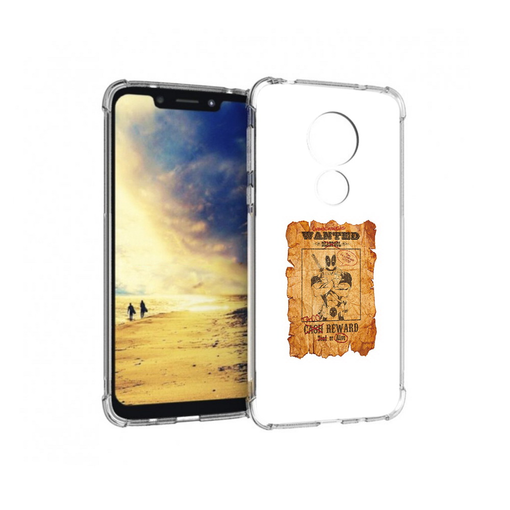 

Чехол MyPads Tocco для Motorola G7 Power дедпул (PT227059.362.317), Прозрачный, Tocco
