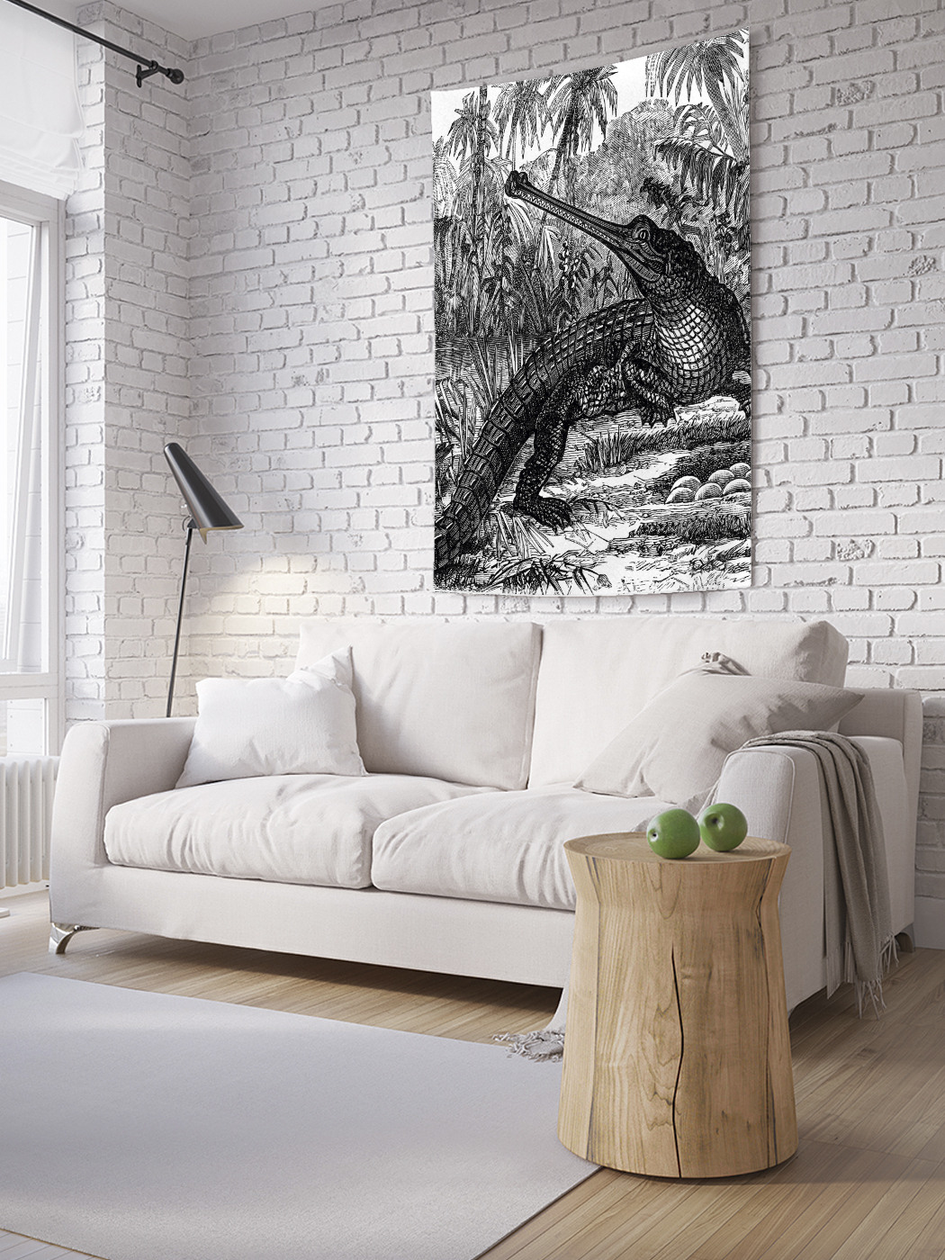

Вертикальное фотопанно на стену JoyArty Древний крокодил 150x200 см, Древний крокодил