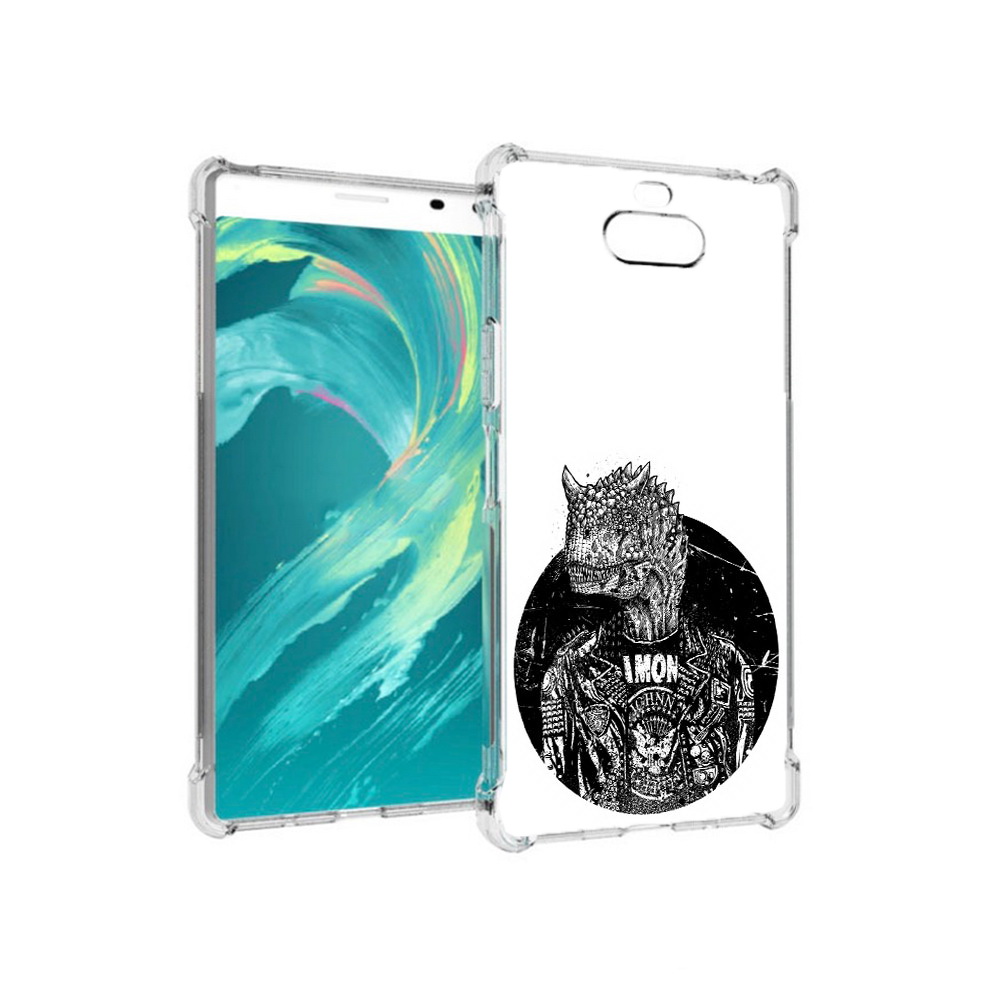

Чехол MyPads Tocco для Sony 8 динозавр в куртке (PT140835.236.328), Прозрачный, Tocco
