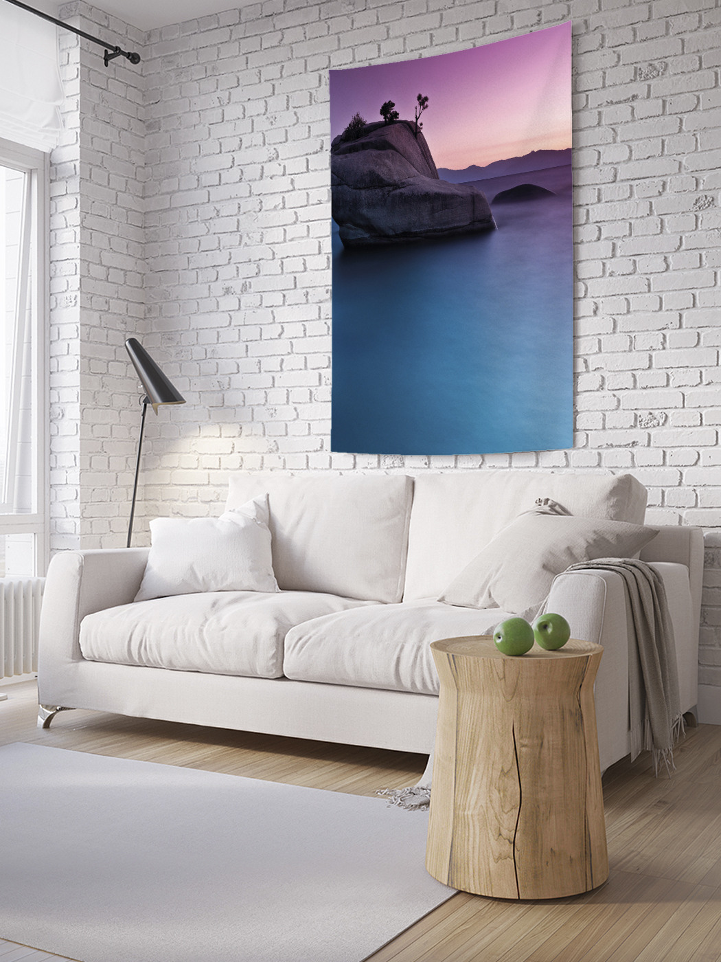 

Вертикальное фотопанно на стену JoyArty Скала в море 150x200 см, Скала в море