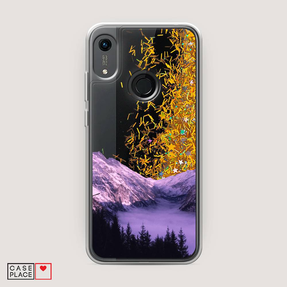 

Чехол Awog на Honor 8A (8A Pro/Prime) "Горный туман", Фиолетовый, 68790-1